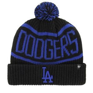 LA Dodgers Calgary MLB 47 Knitted Cuff Bobble Hat / Blue/Black
